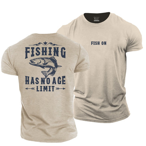 Men's Fishing Has No Age Limit Cotton T-Shirt