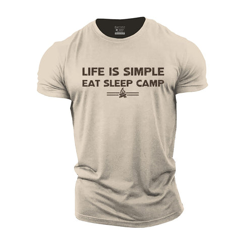 Men's Life Is Simple Cotton T-Shirt