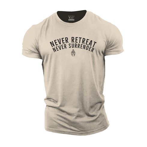 Men's Never Retreat Never Surrender Cotton T-Shirt