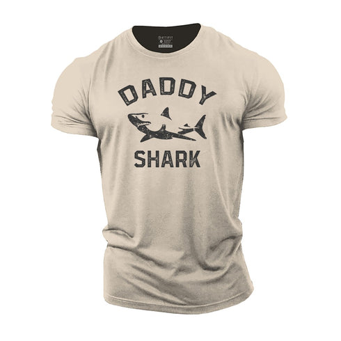 Men's Daddy Shark Cotton T-Shirt