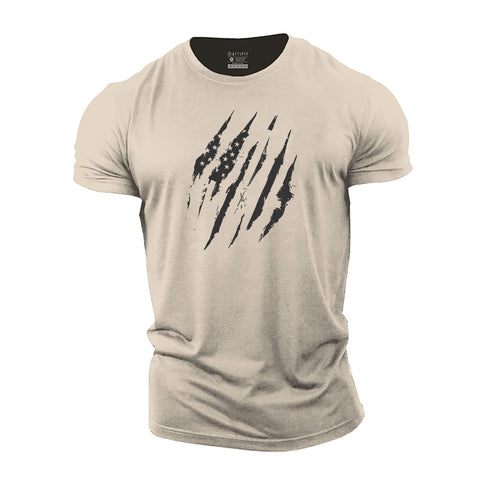 Men's Fierce Claw Marks Cotton T-Shirt