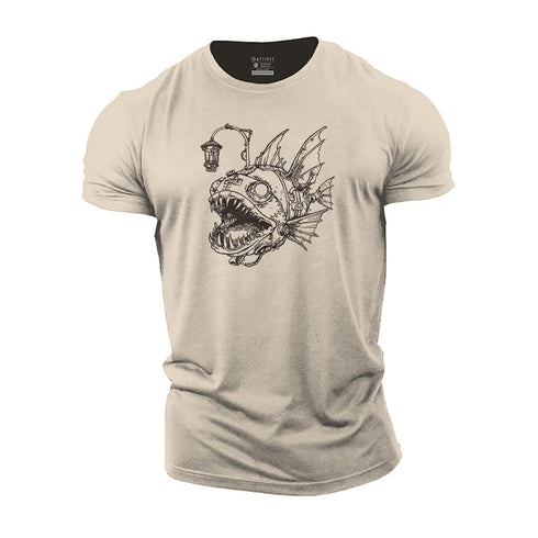 Men's Abyssal Sentinel Cotton T-Shirt