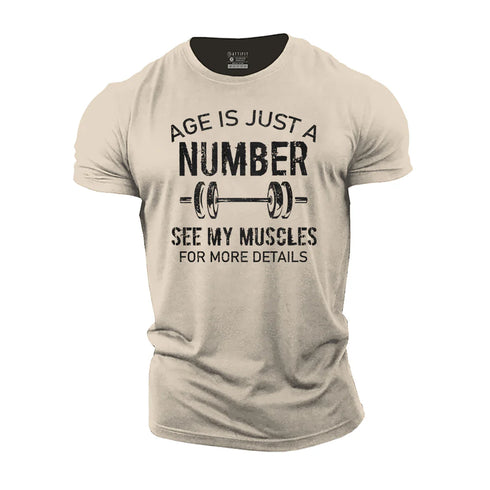 Men's Age Is Just A Number Cotton T-Shirt