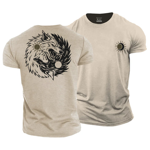 Men's Hati & Sköll Wolves Cotton T-Shirt