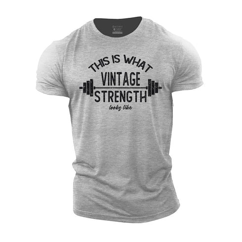 Men's Vintage Strength Cotton T-Shirt