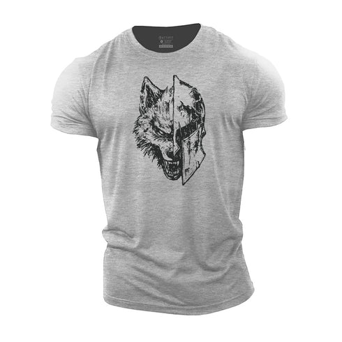 Men's Wolf Warrior Cotton T-Shirt