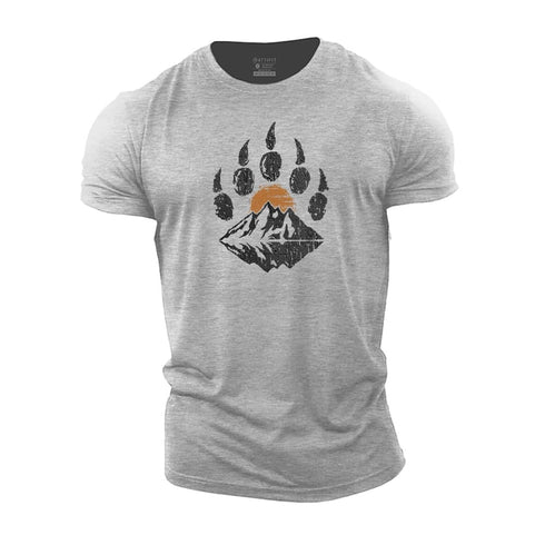 Men's Mountain Bear Paw Cotton T-Shirt