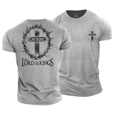 Men's Jesus The Lord of The Kings Cotton T-Shirt