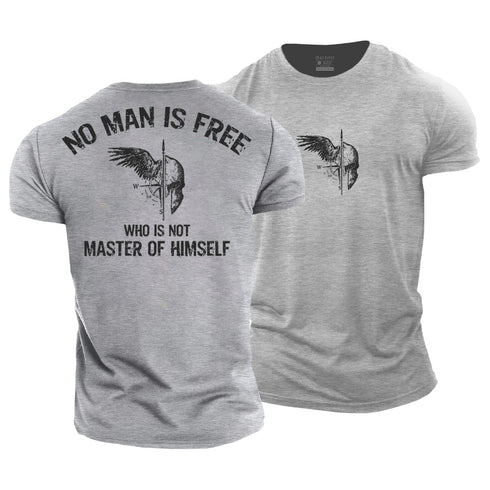 Men's No Man Is Free Who Is Not Master of Himself Cotton T-Shirt