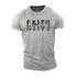 Men's Faith Builds Faith Cotton T-Shirt