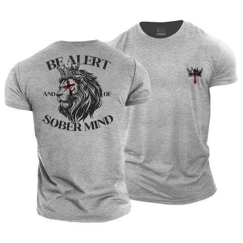 Men's Be Alert And of Sober Mind Cotton T-Shirt