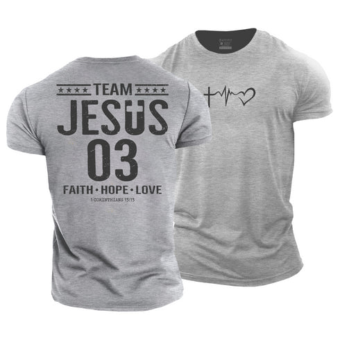 Men's Team Jesus 03 Cotton T-Shirt