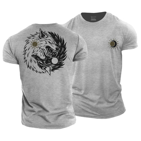 Men's Hati & Sköll Wolves Cotton T-Shirt