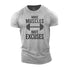 Men's Make Muscles Not Excuses Cotton T-Shirt