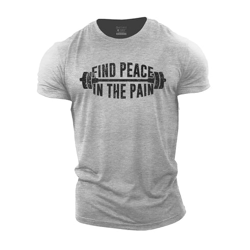 Men's Find Peace in The Pain Cotton T-Shirt