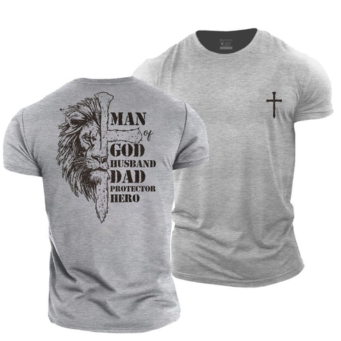 Men's God's Alpha Man Cotton T-Shirt