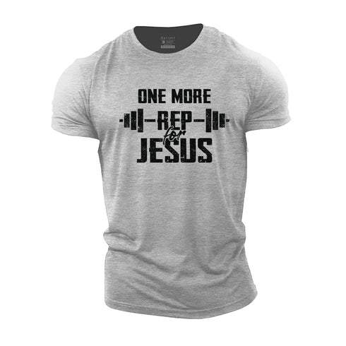 Men's One More Rep for Jesus Cotton T-Shirt
