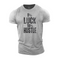 Men's 0% Luck 100% Hustle Cotton T-Shirt