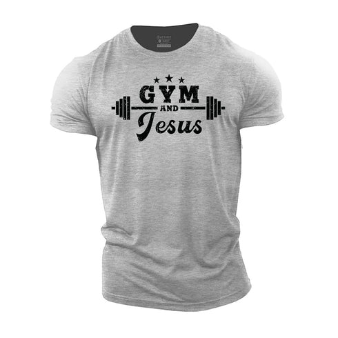 Men's Gym and Jesus Cotton T-Shirt
