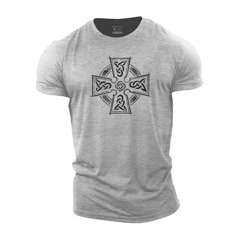 Men's Celtic Cross Cotton T-Shirt