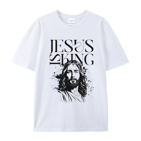 Unisex Jesus Is King Cotton T-Shirt