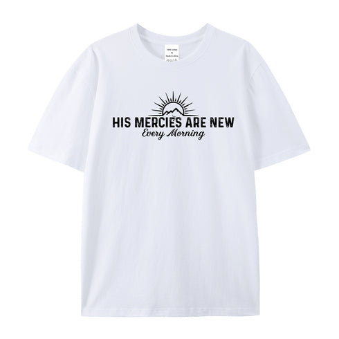 Unisex His Mercies Are New Every Morning Cotton T-Shirt