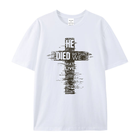 Men's We May Live Cotton T-Shirt