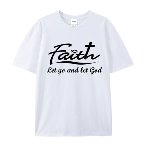Men's Let Go And Let God Cotton T-Shirt