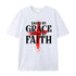 Unisex Saved By Grace Living By Faith Cotton T-Shirt