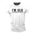 Men's I'm Old I'm Allowed to Be Fat Cotton T-Shirt