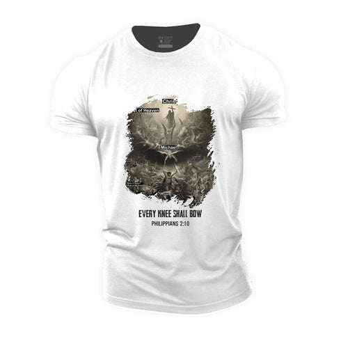 Men's Every knee shall bow Cotton T-Shirt