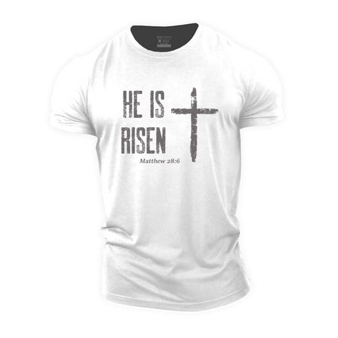 Men's He Is Risen Cotton T-Shirt