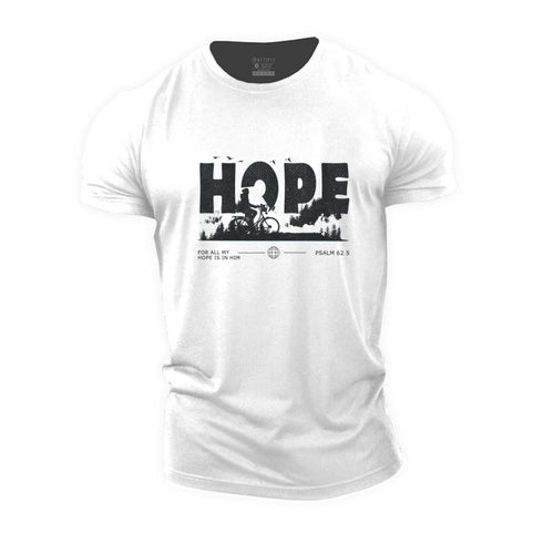 Men's FOR ALL MY HOPE IS IN HIM Cotton T-Shirt