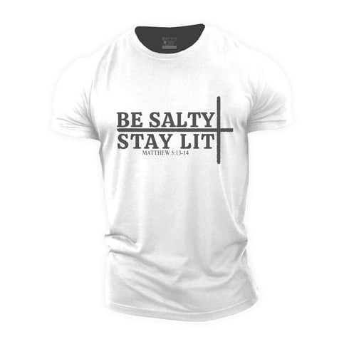 Unisex Be Salty Stay Lit Cotton T-Shirt