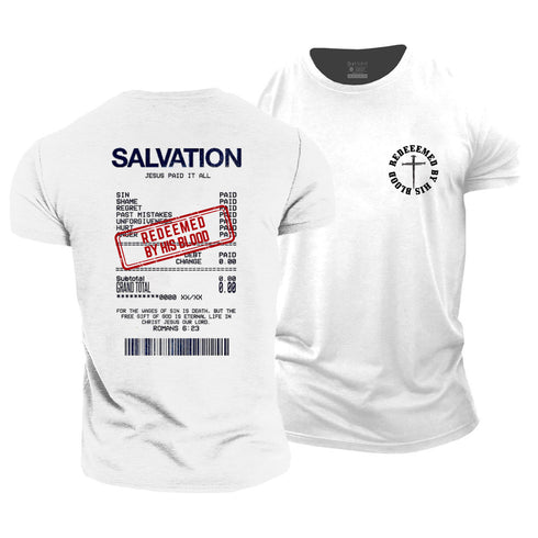 Men's Redeemed By His Blood Cotton T-Shirt