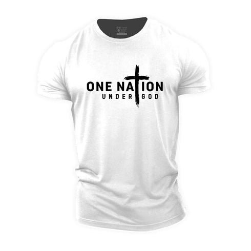 Men's One Nation Under God Cotton T-Shirt