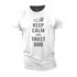 Men's Keep Calm and Trust in God Cotton T-Shirt