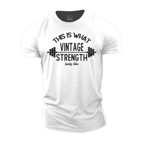 Men's Vintage Strength Cotton T-Shirt