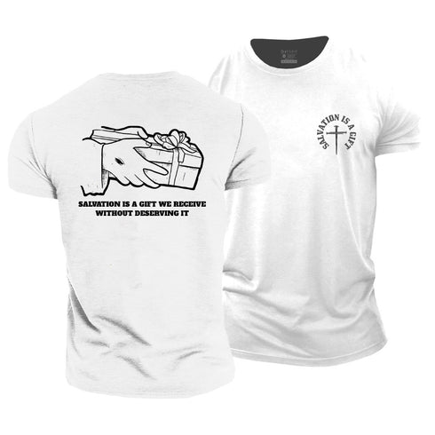 Men's Salvation Is A Gift Cotton T-Shirt