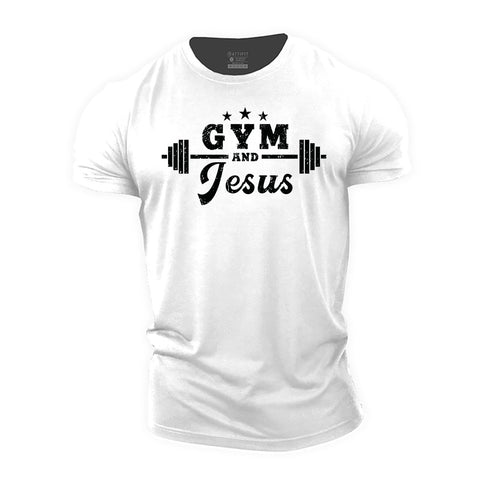 Men's Gym and Jesus Cotton T-Shirt