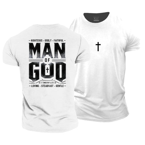 Men's Man Of God Cotton T-Shirt