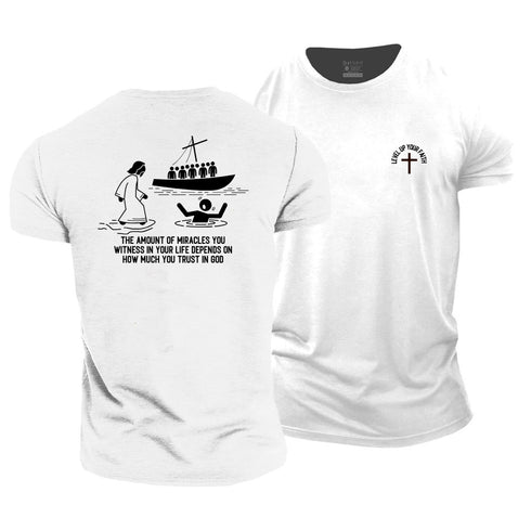 Men's Level Up Your Faith Cotton T-Shirt