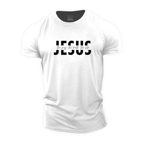 Men's Jesus The Way The Truth The Life Cotton T-Shirt