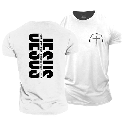 Men's Jesus The Way The Truth The Life Cotton T-Shirt