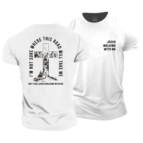 Men's I’M NOT SURE WHERE THIS ROAD WILL TAKE ME Cotton T-Shirt