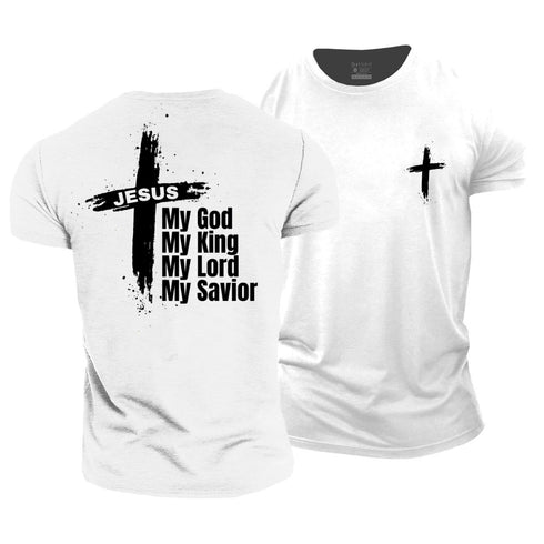 Men's My God My King My Lord My Savior Cotton T-Shirt