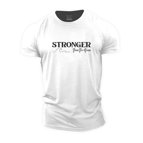 Men's Stronger Than The Storm Cotton T-Shirt