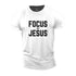 Men's Focus On Jesus Cotton T-Shirt