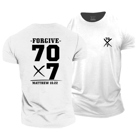 Men's Forgive 70 times 7 Cotton T-Shirt