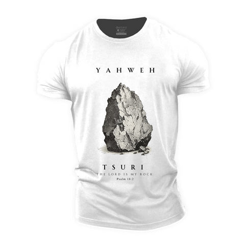 Men's The Lord Is My Rock Cotton T-Shirt